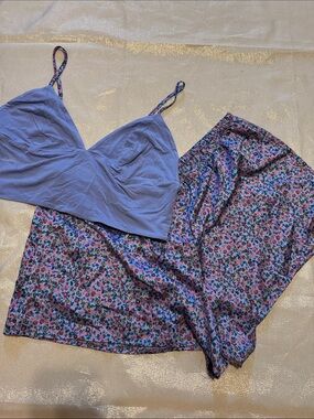 Victoria's Secret Lavender Cami & Floral Shorts Sleep Set